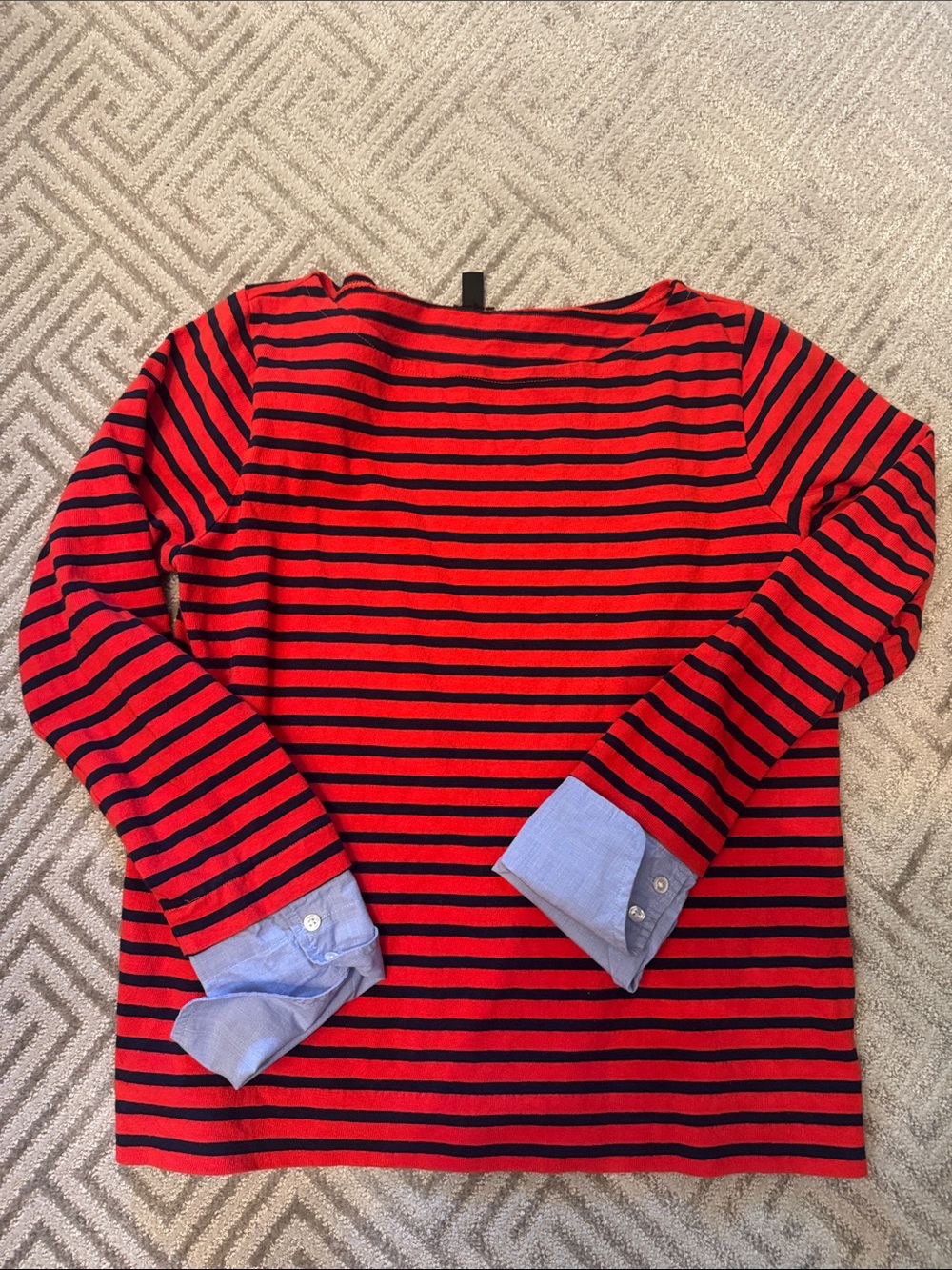 JCrew striped knit top